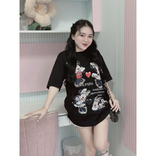 Áo Thun Nữ Chuột MICKEY Đáng Yêu Chất Cotton 100% 4 Chiều Mịn Mát In Cao Cấp