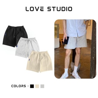 Quần đùi nam thun chân cua ống suông sweatpant unisex drawstring lớn cotton nữ unsiex