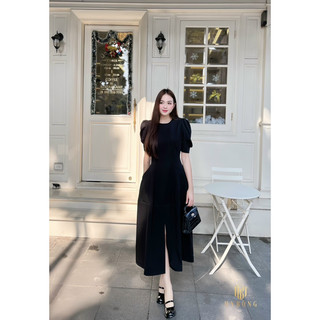 Đầm tay bồng xẻ