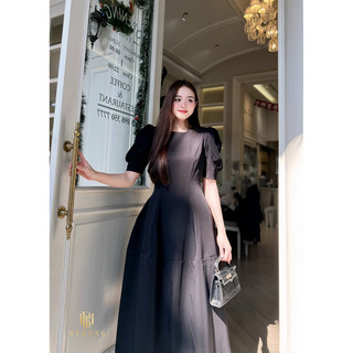 Đầm tay bồng xẻ