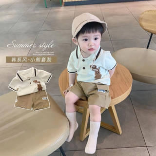K102-Set quần áo bé trai cotton tàu quần thô 19-27kg