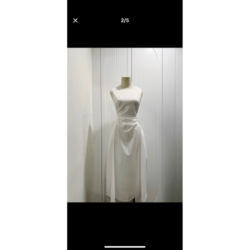 váy Ashley màu trắng size S,Mcó ảnh thật