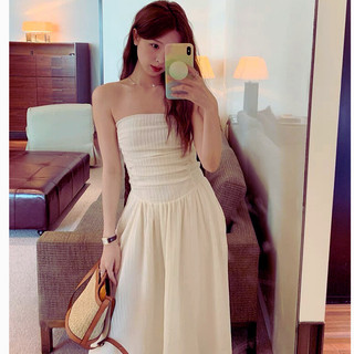 Đầm váy cúp ngực, váy hai dây dáng dài basic thời trang tiểu thư xinh xắn với 6 tone màu Pastel thời trang YUNA68 D007