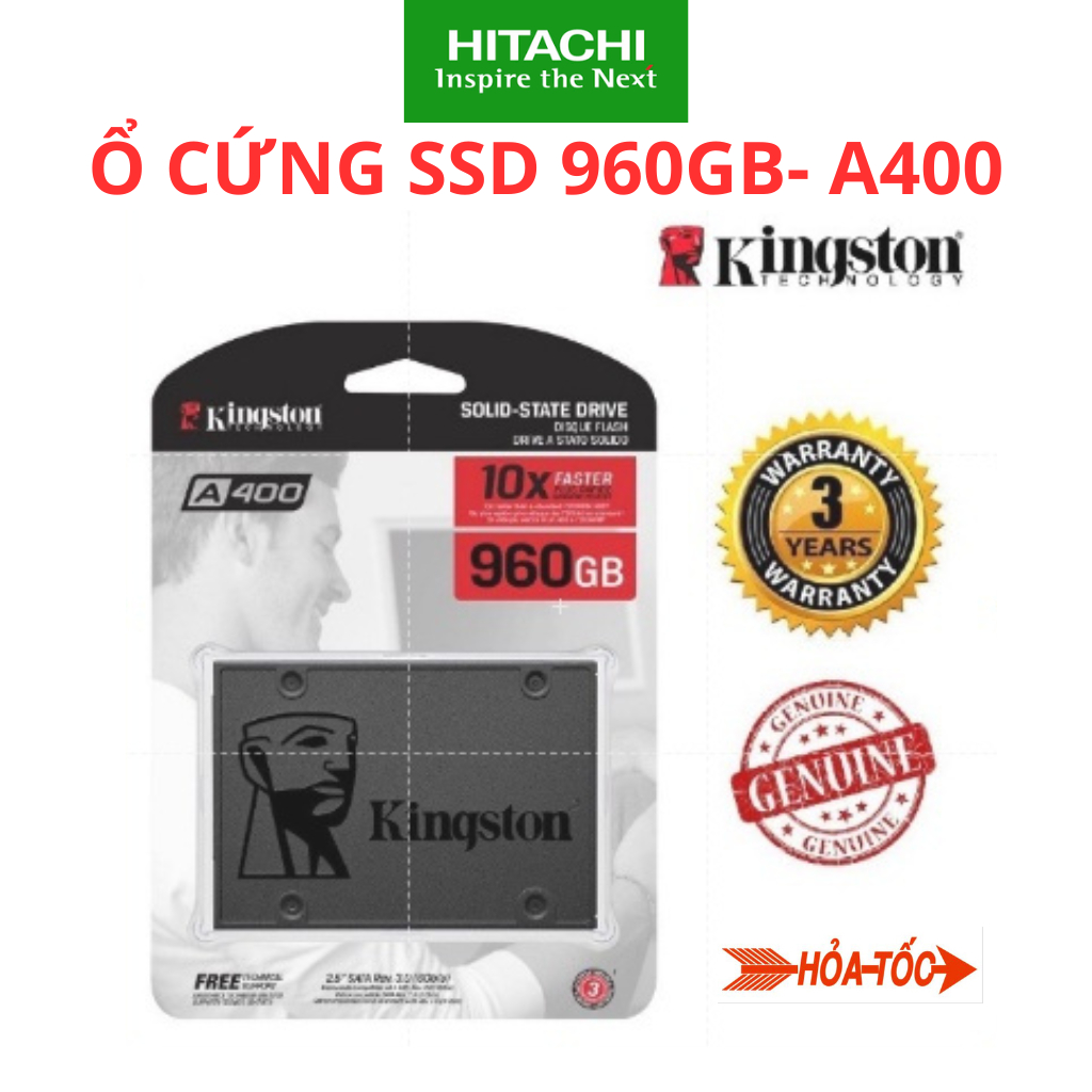 Ổ cứng SSD Kingston 960GB ,SSD 960 SATA 3 6.0 Gb/s ,ổ cứng Kingston 2.5 SA400S37/960gb chính hãng bảo hành 3 năm đổi mới