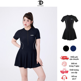 Bikini đi biển bigsize Tuvada, đồ bơi nữ co giãn tốt, đồ bơi 1 mảnh che bụng hack dáng BBS94