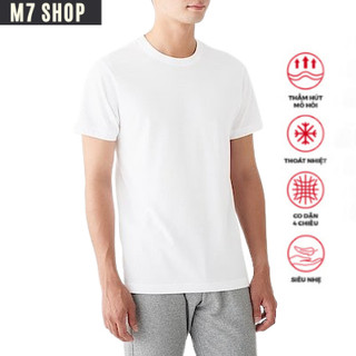 Áo lót nam có tay, Áo thun nam, 100% cotton, dệt kim nguyên chiếc, co giãn , mềm mịn, thoáng mát,