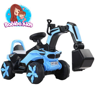 Xe cần cẩu chòi chân, Xe Cẩu Điện loại lớn dành cho bé trai từ 1 đến 10 tuổi- Babibo Kids