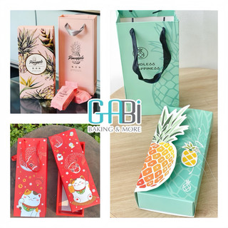 Set hộp+túi đựng bánh quy, bánh dứa