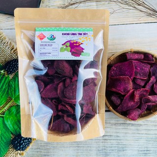 Khoai lang tím sấy giòn Mangline Farm Đặc sản Đà Lạt 1000g đồ ăn vặt ngon ngọt dòn rụm ăn là ghiền