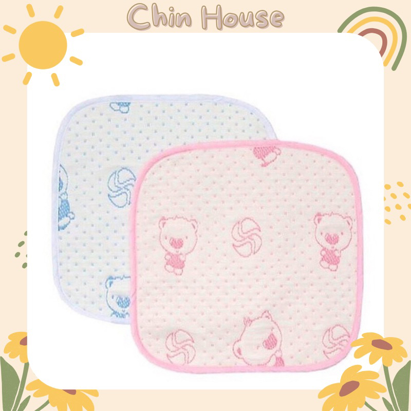 TẤM LÓT CHỐNG THẤM THAY BỈM CHO BÉ SƠ SINH 4 LỚP SIÊU MỀM SIÊU THẤM KT 30x30cm