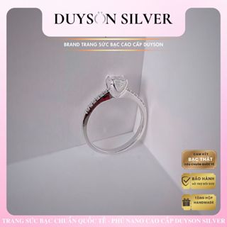  Nhẫn bạc 925 nữ đính đá đơn giản cá tính nhẫn nữ đơn giản sang trọng DUYSON SILVER  NKX7  