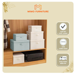 [NEW] Hộp Vải Đựng Quần Áo - Giỏ Để Khăn Tắm - Đồ Chơi Đa Năng MIMO FURNITURE Thùng Đựng Đồ Có Nắp Bằng Vải Không Dệt