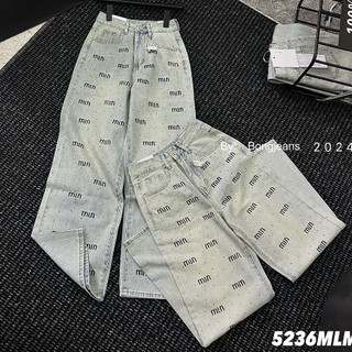 Quần xuông thêu miumiu đính đá hàng QCL1 - Anna.Store