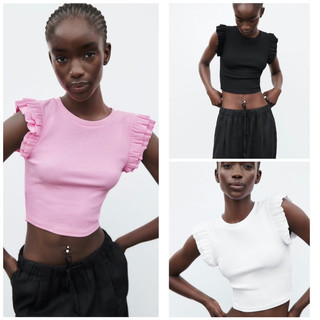 [SALE] Áo thun / áo phông croptop Zara Authentic