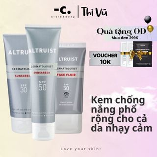 Kem Chống Nắng Altruist Dermatologist Sunscreen/ Face Fluide SPF 30/ SPF 50 50ml 100ml - Thi Vũ