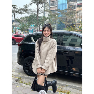 Áo khoác dạ cài khuy cổ dựng the.sweaterweather TSW