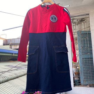 2hand đầm suông hiệu Q.Y xịn vải dày dặn size S và M dài 84cm mã 198