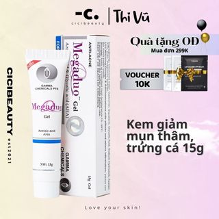 Kem giảm mụn MEGADUO Gel giảm mụn thâm, trứng cá, dưỡng da 15g