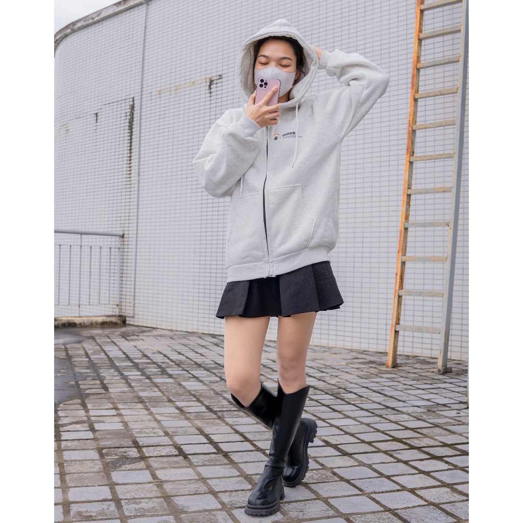 Áo Hoodie Zip Amee Minions , Áo Khoác Nỉ Form Rộng Unisex Nam Nữ Mặc Đẹp | BigBuy360 - bigbuy360.vn