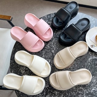 Dép lê nữ độn đế 2 quai ngang 5cm (Hàng loại 1)