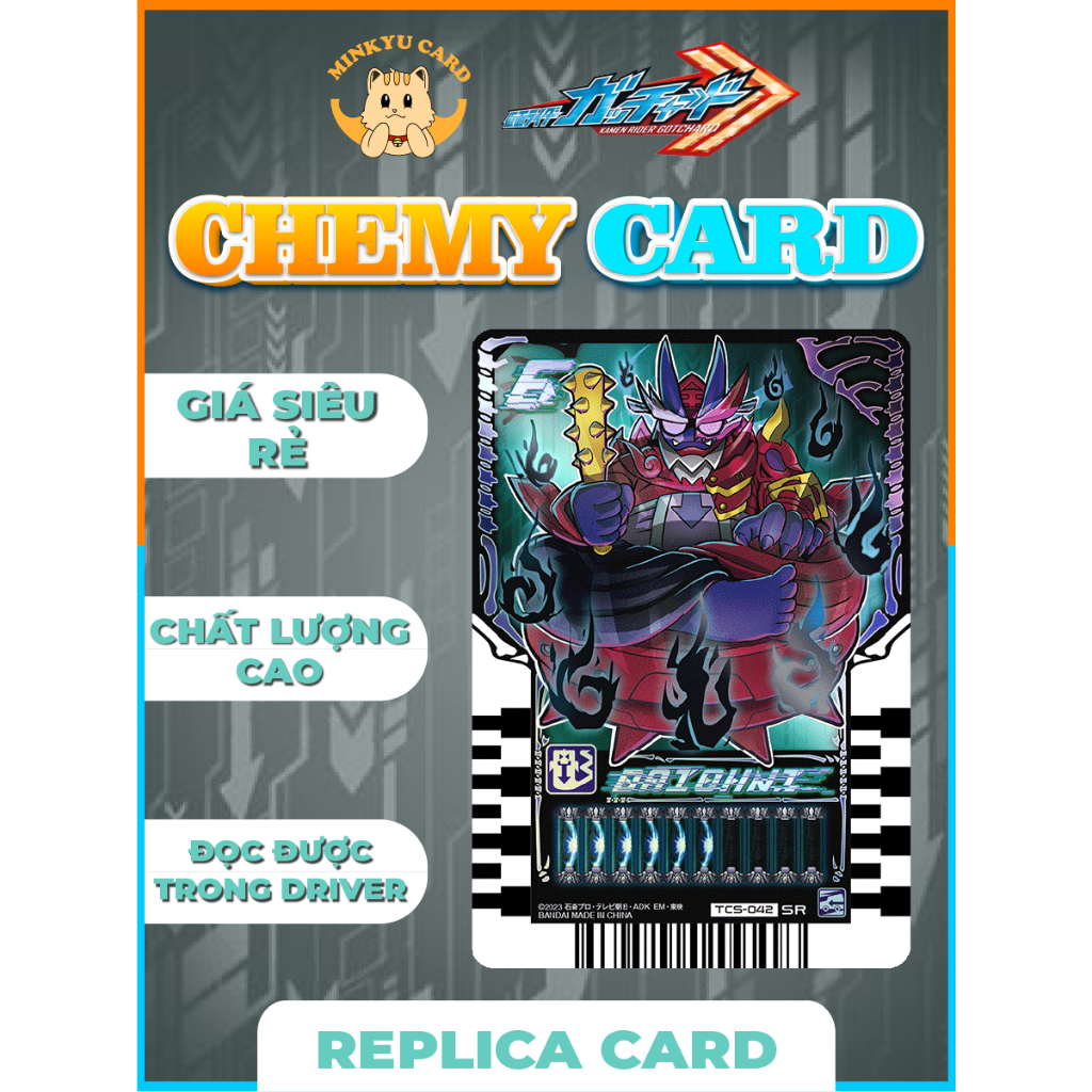 [CARD IN] Thẻ bài Kamen Rider Gotchard Dread [Gotchard Chemy card REPLICA]