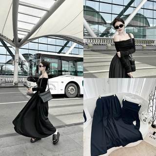 ĐẦM MIDI 2S HOA RỚT VAI PHỒNG XOÈ