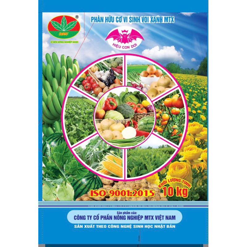 Phân hữu cơ vi sinh voi xanh MTX - 10kg