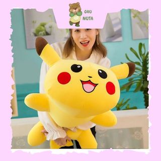Gấu bông pikachu-gối ôm pikachu misino -thú nhồi bông pikachu cao câp nuta