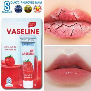 Vaseline hương dâu làm mềm môi tuýp 10g