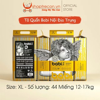 Tã – bỉm quần babi thiên thần hàng nội địa trung size xl số lượng 44 miếng cho bé từ 12-17kg