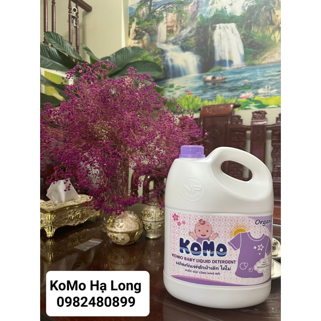 Nước Giặt Komo Hương Hoa Cỏ Phương Đông Can 3 Lít thành phần hữu cơ