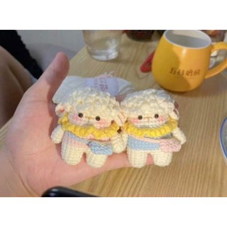 Móc khóa con cừu bằng len handmade