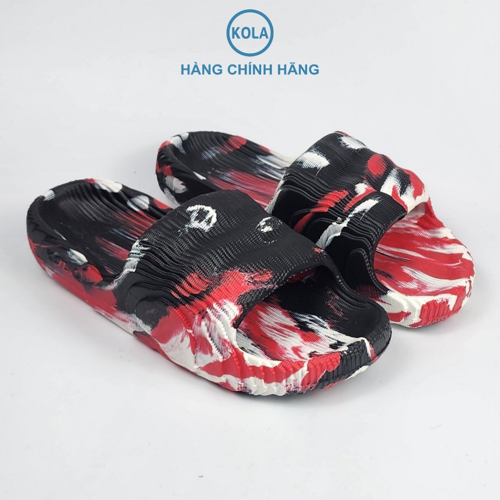 Dép đúc bắp cải quai ngang vân gỗ loang màu nguyên khối nam nữ KOLA chất liệu EVA siêu nhẹ