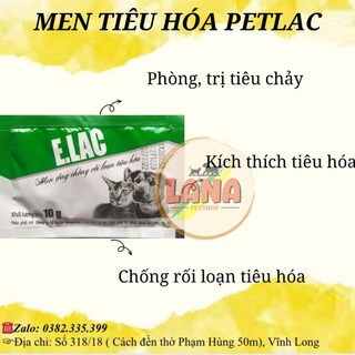 Men tiêu hóa Petlac 10g bổ sung men sống và enzym tiêu hoá hàm lượng cao hỗ trợ đường ruột cho chó mèo