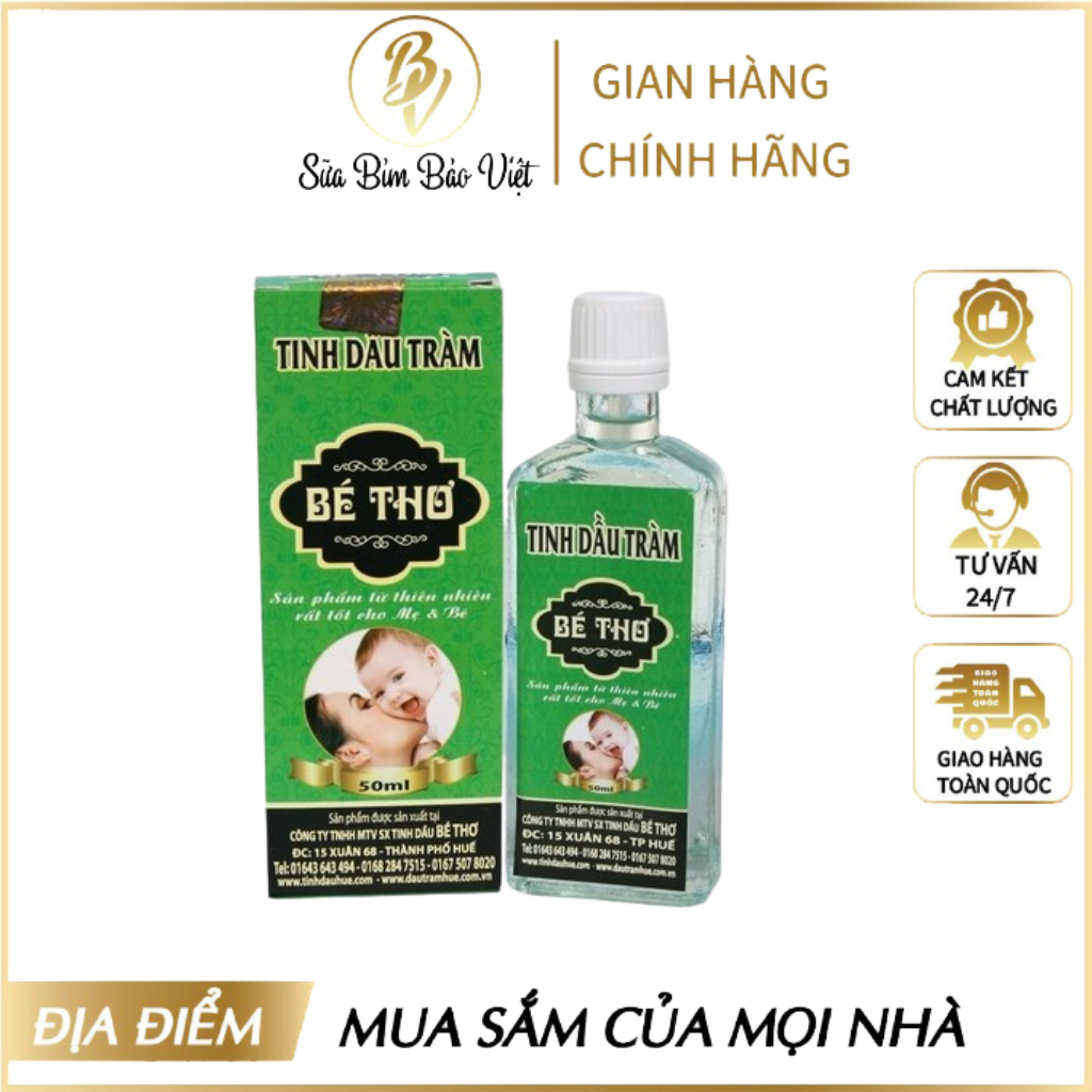 Tinh Dầu Tràm Bé Thơ Chăm Sóc Sức Khỏe Cho Cả Gia Đình 50ml - Sửa Bỉm Bảo Việt