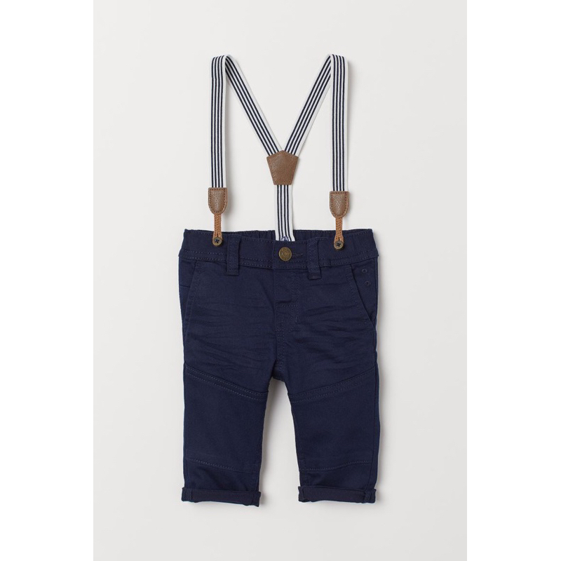 Quần jean đai yếm H&M sz 6m-4y