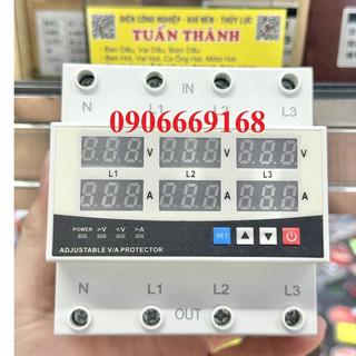 Thiết bị bảo vệ mất pha, lệch pha, mất trung tính 3 pha 63a