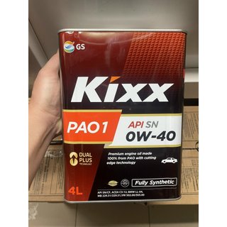 Nhớt kixx pao1 api sn 0w-40 4l | dành cho xe ô tô cao cấp | hibuauto