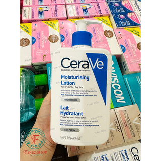 Dưỡng thể kiêm dưỡng ẩm da mặt Cerave nội địa Pháp đủ bill