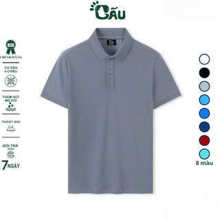 Áo thun nam POLO GẤU 194 Unisex vải cá sấu mè, co dãn 4 chiều dày dặn form gerular fit - PL Mè 2
