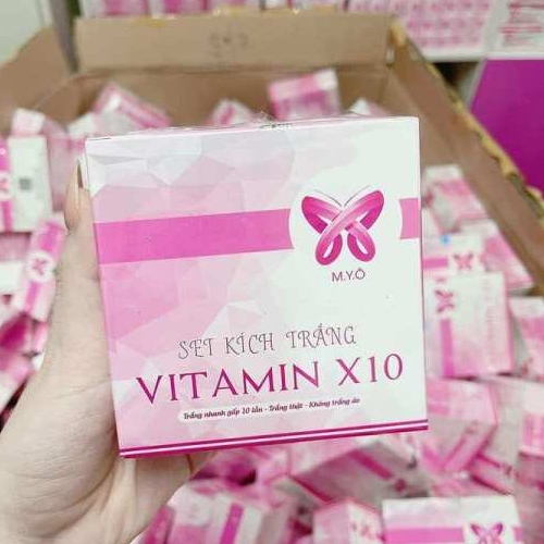 SET KÍCH TRẮNG VITAMIN X10 MYÔ