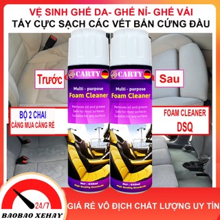 Vệ sinh ghế sofa da - chai xịt vệ sinh nội thất ôtô - làm sạch ghế da, ghế nỉ - tẩy ghế sofa cleaner dsq
