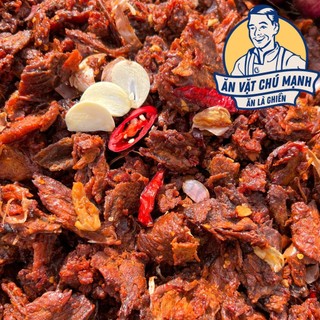 Khô Bò Vụn Cháy Tỏi - Ăn Vặt Chú Mạnh
