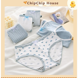 Quần lót nữ cotton co giãn, phối viền ren, mềm mại, thoáng mát, ôm dáng kháng khuẩn ChipChipHouse