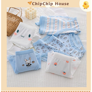 Quần lót nữ cotton co giãn, họa tiết con thỏ, mềm mại, thoáng mát, ôm dáng kháng khuẩn ChipChipHouse