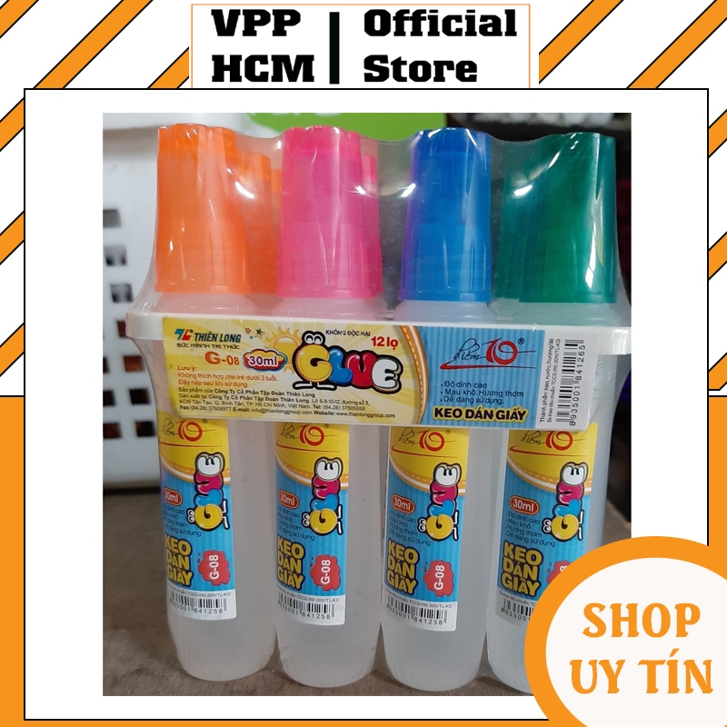 [Combo 3 Chai] Keo Dán Giấy Thiên Long G08 - 30ml