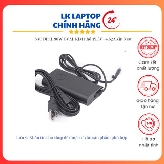 Sạc laptop dell, sạc máy tính dell, sạc dell, sạc dell oval, sạc dell chân nhỏ, sạc laptop dell chân nhỏ 4.62A 90W