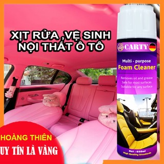 [650ML]Chai Vệ Sinh Sofa - Vệ Sinh Ghế Da - Làm Sạch Ghế Vải, Trần Nỉ, Nội Thất Ô tô - Công Nghệ Bọt - DSQ FOAM