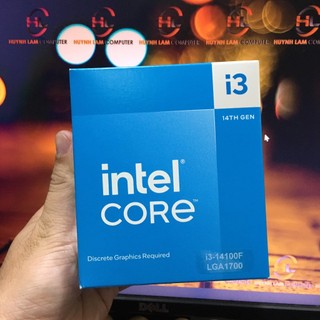 CPU Intel Core i3 14100F Socket 1700 (Cần đồ họa rời) - New Box Chính hãng