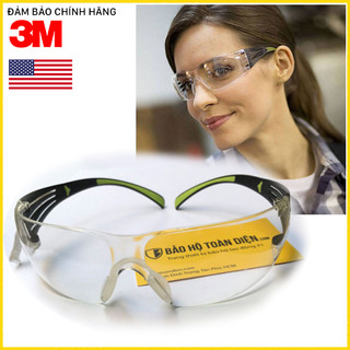 [ TẶNG KHĂN LAU KÍNH ] Kính bảo hộ 3M SecureFit SF401AF _ CHỐNG tia UV 99.9%, chống bụi, chống va đập, siêu nhẹ